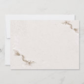 Invitation Fleurs d'automne à l'aquarelle chic RSVP  (Dos)