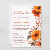 Invitation Fleurs d'automne Berry Automne dans Love Fête des  (Devant)