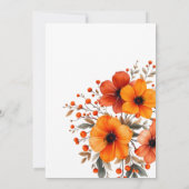 Invitation Fleurs d'automne Berry Automne dans Love Fête des  (Dos)