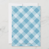 Invitation Fleurs d'automne Bleu Petit CITROUILLE Garçon BABY (Dos)