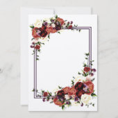 Invitation Fleurs d'automne Crème en terre cuite Fleur Bourgo (Devant)