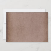 Invitation Fleurs d'automne en boue élégante automne automne  (Dos)