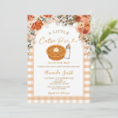 Invitation Fleurs d'automne En vichy pâté d'automne Baby show (Debout devant)