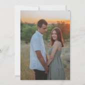 Invitation Fleurs d'automne Floral Automne Orange Dîner de ré (Dos)