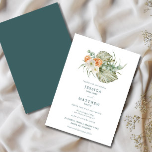 Invitation Fleurs d'Automne Mariage Rustique en Plein Air