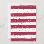 Invitation Fleurs de automne rouge et orange Cadre doux 16 (Dos)