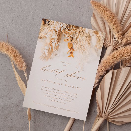 Invitation Fleurs de Boho automne Mariage douche de la mariée