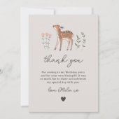 Invitation Fleurs de boisCarte Merci (Devant)