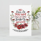 Invitation Fleurs de Bourgogne Personne n'est toi & C'est ton (Debout devant)