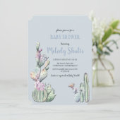 Invitation Fleurs de cactus (Debout devant)