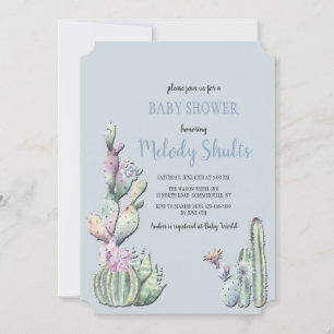 Invitation Fleurs de cactus