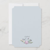 Invitation Fleurs de cactus (Dos)