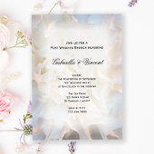 Invitation Fleurs de carnation blanche Post Mariage Brunch