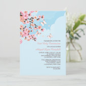 Invitation Fleurs de Cerisier (Debout devant)