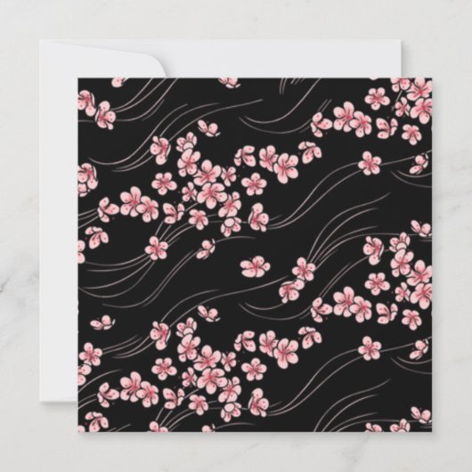 Invitation Fleurs de cerisier (Devant)