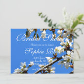 Invitation Fleurs de cerisier blanc printemps (Debout devant)