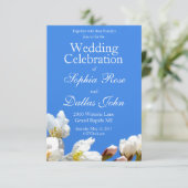 Invitation Fleurs de cerisier blanc printemps (Debout devant)