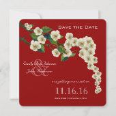 Invitation Fleurs de cerisier Branche Enregistrer la date (Devant)