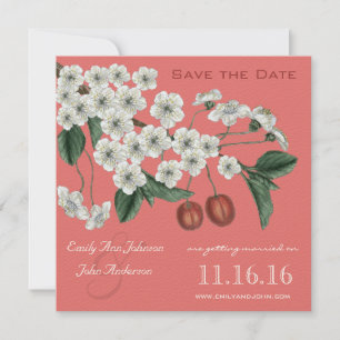Invitation Fleurs de cerisier Branche Save the Date