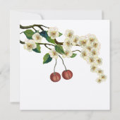 Invitation Fleurs de cerisier Branche Save the Date (Dos)