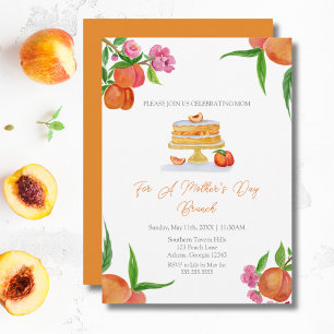 Invitation Fleurs de cerisier en aquarelle pour le brunch de 