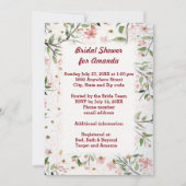 Invitation Fleurs de Cerisier Japonais Shower de Mariage (Devant)