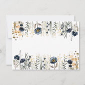 Invitation Fleurs de champ | Oh Baby shower bébé (Dos)