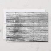 Invitation Fleurs de champagne blanc rustique Fête de réchauf (Dos)