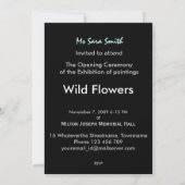 Invitation Fleurs de chuchotement (Dos)