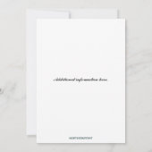 Invitation Fleurs de coeur en or modifiable Feuille (Dos)