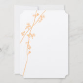 Invitation Fleurs de corail Gris Police Fleurs Fleurs Fleurs  (Dos)