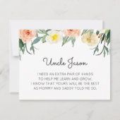 Invitation Fleurs de Corail, serez-vous le parrain Propositio (Devant)