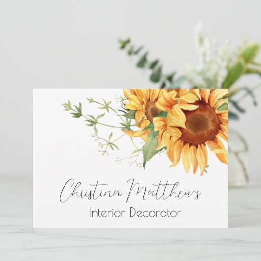 Invitation Fleurs de couleur aquarelle (Debout devant)