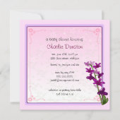 Invitation Fleurs de dandrabium (Devant)