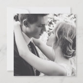 Invitation Fleurs de Delphinium bleu aquarelle art mariage (Dos)