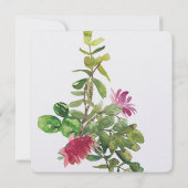 Invitation Fleurs de désert en fleurs (Dos)