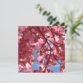 Invitation Fleurs de Dogwood Rose Anniversaire (Debout devant)