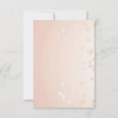 Invitation Fleurs de douche nuptiale Min rose clair (Dos)