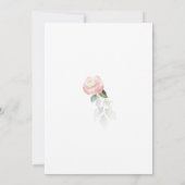 Invitation Fleurs de eucalyptus rose mariage Enregistrer la d (Dos)