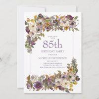 Fleurs de feuillage jaune ivoire violet pour 85e a