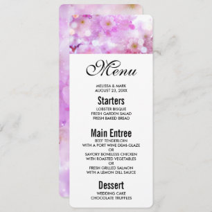 Invitation Fleurs de fleurs de cerisier rose