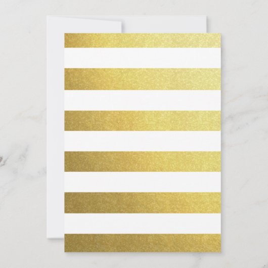 Invitation Fleurs de Folklore Gratées Gold Foil Mariage jaune (Dos)