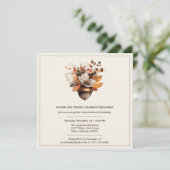 Invitation Fleurs de Gland Rustique | Dîner de Thanksgiving I (Debout devant)