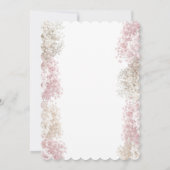 Invitation Fleurs de Gypsophile | Mariage (Dos)