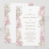 Invitation Fleurs de Gypsophile | Mariage (Devant / Derrière)