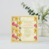 Invitation Fleurs de jardin (Debout devant)