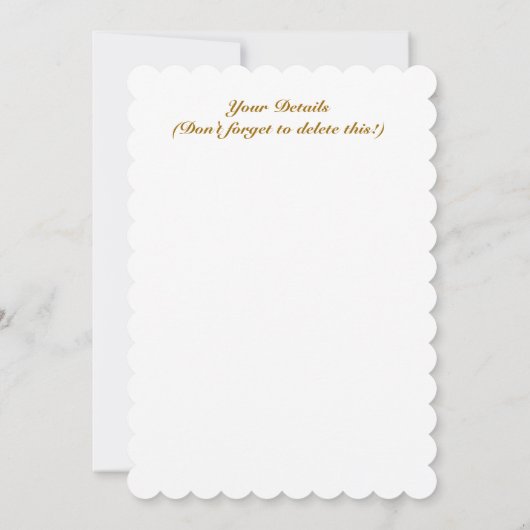 INVITATION FLEURS DE JARDIN (Dos)