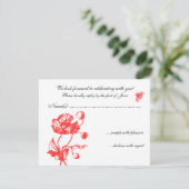 Invitation Fleurs de Jardin RSVP (Debout devant)