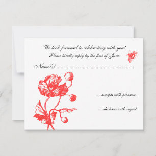 Invitation Fleurs de Jardin RSVP
