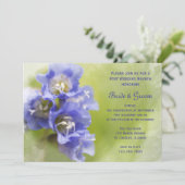 Invitation Fleurs de jardin violet petit déjeuner de lendemai (Debout devant)